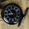 Pocket Watches Steampunk Copper Vintage Hollow Gear Hollow Quartz Pocket Watch Necklace Pendant Clock Chain Men Women 230619