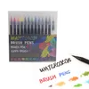 Watercolor Brush Pens 12 Color watercolor brush art mark used to draw color books comics calligraphy school supplies station 230619