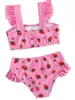 Maillots de bain pour femmes filles Style coréen mignon rafraîchissant Split maillot de bain ensemble enfant en bas âge enfants adolescents fruits