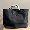 Borsa tote in tela di nylon Borse per la spesa Borsa da donna Grande capacità Fashon Lettera Borse da viaggio Borsa posteriore a tracolla Tasca interna con cerniera