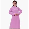 Ethnic Clothing Chinese Traditional Long Coat Jackets Women Cotton Linen Hanfu Robe Ladies Taoist Elegant Zen Wushu Loose Dress