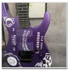 KH-2 Ouija Metallic Purple Kirk Hammett Signature Tête inversée pour guitare électrique, Floyd Rose Tremolo, matériel noir Star Moon Inlay China EMG Pickups