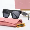 Gafas de sol para mujer Gafas de sol Miu Gafas de sol Glimpse Gafas rectangulares clásicas letras doradas gafas de sol de moda para hombres playa al aire libre UV400 gafas de sol al por mayor