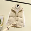 Vrouwen Vesten Vrouwen Corduroy Vest Warme Jas 2023 Herfst En Winter Down Katoen Mouwloze Jas Effen Kleur Casual vrouwelijke Vest