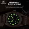 Zegarstki Dodaje mężczyzn Diver Watch Watch Bronze Automatyczne zegarki Wojskowy Wodoodporny bąbelka Sappble C3luminoins PT5000