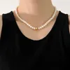 Chaînes véritable collier de perles naturelles femmes 925 boule en argent classique collier chaîne femme luxe bijoux fille fête cadeau Banquet