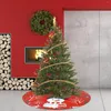 Tapis de Noël bonhomme de neige imprimé arbre jupe bas décoration scène robe 47 le grand surdimensionné H jeter