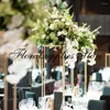 Party Decoration 10PCS 31.5 Inch Tall Flower Stand Gold Display Rack Metal Iron Column Floor Vase For Wedding Table Centerpieces