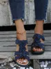 Sandały Buty dla kobiet lato 2022 Fashion Flower Round Sandals Sandals Platforma Kobiet Sandały Kobiety Kobiety Roman Comfort Sandalias T230619