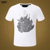 Ny stil Phillip Plain Men T Shirts Designer PP Skull Diamond T Shirt Kort ärm Dollar Brown Bear Brand Tee High Quality Skulls T Shirt Tops PP2087