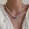 Подвесные ожерелья цветочные ожерелье из бисера с сплавной застежкой Элегантные ювелирные аксессуары для вечеринки ежедневные знакомства.