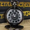 Pocket Watches Steampunk Copper Vintage Hollow Gear Hollow Quartz Pocket Watch Necklace Pendant Clock Chain Men Women 230619