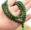 Chaînes 6mm Pierre Bouddhiste Naturel Aigue-Marine 108 Perles De Prière Mala Bracelet Collier Jade Bijoux Cristal