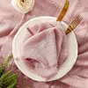 Table Napkin 5 PCs Burr Wedding Western-Style Dining Fabric Decoration Placemat Runner Pography Background