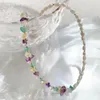 Choker Irregular Chips Stone Natural Crystal Necklace Amethysts Citrines Small Baroque Pearl Charm Real Freshwater