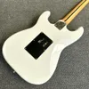 Negozio personalizzato, nuovo prodotto di fabbrica, chitarra elettrica White Trill ST, tastiera in acero a cinque stelle, bordo di guardia bianco, consegna gratuita