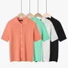 Blusas de verano para mujer Camisas Polo Camiseta Ropa carta Estampado gráfico Pareja Algodón de moda Cuello redondo Canal de entrenador Camisetas de manga corta Camisetas S-XL