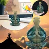 Objets décoratifs Figurines Tortue de mer Figurine Méditation Statue Zen Yoga Tortue Miniature Sculpture Résine Ornement Maison Jardin Décor 230617