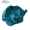 Trui 80130 cm Jongens Breien Truien Kinderen Vesten Effen ONeck Lente Herfst Trui Baby Meisjes Jas Bovenkleding Kinderkleding 230619