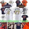 Золотая коллекция Jose Altuve Baseball Jerseys Алекс Брегман военно -морской город Connect Space Jeremy Pena Yordan Aarez Nolan Ryan Kyle Tucker Men