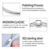 New in 925 Sterling Silver Snake Chain Charm Bracelet Fits Pandora Original Pendant Charm Bead For Women Heart Bracelets Jewelry