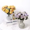 Têtes de fleurs séchées, pivoines artificielles, Bouquet d'hortensia, fausses fleurs pour décoration de maison, jardin, mariage, accessoires d'extérieur
