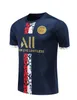 23 24 PSGS SPORTS KORTSELAR 2023 PARIS Sportkläder Training Wear Kort ärmdräkt Soccer Shirt Kit Uniform Chandal Vuxen Sweatshirt Tröja Set Men's T-Shir