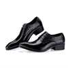 Dress Shoes Style Men's Leather Business Alligator Embossed Black Laces Wedding Wear Size 11