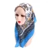 Scarves 70 70cm Fashion Square Scarf Hijab Women Design Headband Muslim Headscarf Bandana Summer Shawl Wraps Foulard Echarpe