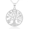 Pendentif Colliers Style CZ Zircon Collier Arbre De Vie Plaqué Or Dame Chandail Chaîne Cristal Long Pendentifs Bijoux De Fête