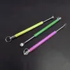 Renkli Metal Baş Vidalı Kulak Şirketi Seçici Gümrükler Earwax Temizleyici Temiz Kaşık Temiz Kaşık Kolye Bakım Temizleme Aracı BH8585TYJ