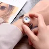 Нарученные часы Rocos Прибытие Lady's Shell Quartz Watch Водонепроницаемые модные нежные кожаные кругими наручные часы R0122L