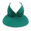 Visors Summer Hat Kobiet Baseball Cap Ochrona UV Osobowość Dorosła Pusta Top