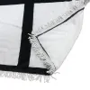 Coperta bianca a sublimazione con pennarelli a nappa Regalo di compleanno Stampa a trasferimento termico per avvolgere il divano coperte da letto