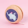 Jouet en bois Garçons Filles Boules Coloré Dessin Animé Animaux Enfants Soulagement Du Stress Cadeaux Drôles pour Enfants Yoyo Jouets R230619