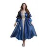 Ethnic Clothing Middle East Turkey Four Seasons Universal Temperament Evening Dress Muslim Lantern Sleeve Robe With Belt