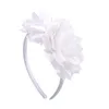 Grande fleur bandeau bandeau pour enfants filles couleur unie à la main cheveux cerceau bébé enfants chapeaux cheveux accessoires cadeaux