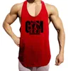 Regatas masculinas Roupas de ginástica Fitness Regata masculina longarina Colete de malha para musculação Camisa de corrida Treino sem mangas Camiseta esportiva Tanktop 230619