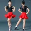 Stage Wear Kinderen Latin Dans Jurk Meisjes Moderne Waltz Oefenkleding Kids Salsa Party Competitie Dansen Tango Kostuums