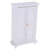 Tools Workshop 1 12 Dollhouse Miniature Furniture White Wooden Wardrobe Cabinet Realistic Model Creative Doll Accessories For Kids Gift 230617