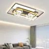 Modern decoracion hogar lampade moderne per soggiorno Ventilatore da soffitto light smart lamparas Ventilatori da soffitto con luci decorazione domestica