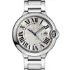 Lyxiga avancerade herrklockor Designer Mänklockor Mekanisk automatisk 40mm blå ballong Collapsible Buckle Watch