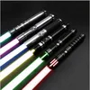 Nowość gry RGB Lightsaber ciężki pojedynek Laser miecz 12 kolorów 10 Soundfonts Force fx foc Blaster Toys 230619