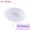 Parasols de mariage nuptiale haut de gamme Parapluies en papier blanc Mini parapluie artisanal chinois Parapluies de mariage de 4 diamètres 20 30 40 60cm Simple