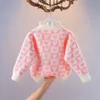 Pullover Girl Sweater 2023 Autumn and Winter Model Imitation Mink Velvet Plus Small Girls 'Foreign drakar 230619