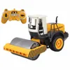 NY RC TRUCK ROAD ROLLER 2.4G Fjärrkontroll Single Drum Vibrate 2 Wheel Drive Engineer Electronic Truck Model Hobby Toys Gift