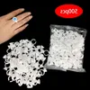 500pcs Disposable Microblading Pigment Glue Rings Tattoo Ink Holder S/M/L Eyebrow Makeup Accessories Eyelash Extension Glue Cups Mbspx