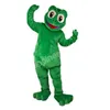 Vestido Festival Sapo Verde Mascote Traje customização tema vestido extravagante Ad Apparel Vestido Festival