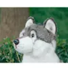 Stuffed Plush Animals Drop Cuddly Wolf Plush Toy Lifelike Soft Stuffed Animal Adorable Plushy Kids Doll Fluffy Birthday Gifts for Children Boy 230617