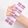 Nail Stickers 22 Tips/Sheet Pure Solid Color Minimalist Design Fashion Foil Art 2023 Manicure Decoracion Tape